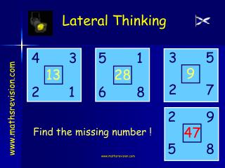 Find the missing number !