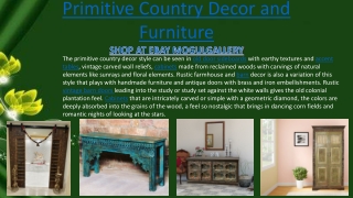 Primitive Country Decor and Furniture