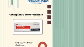Get Hepatitis B Travel Vaccination