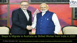 Steps to Migrate to Australia as Skilled Worker from India in 2023