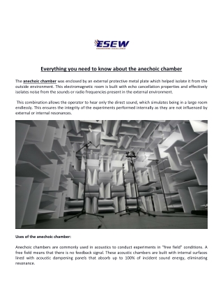 Everything you need to know about the Anechoic Chamber