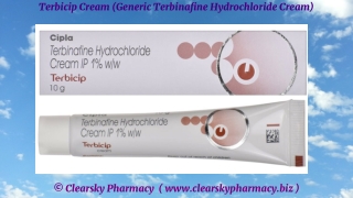 Terbicip Cream (Generic Terbinafine Hydrochloride Cream)