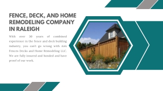 FENCE COMPANY IN RALEIGH NC