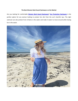 The Best Women Rash Guard Swimwear on the Market
