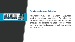 Rendering Eastern Suburbs   Adampro.com.au