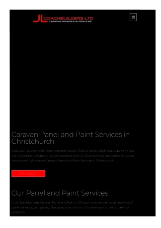 Caravan Panel and Paint in Christchurch  Caravan Panel and Paint Services in Christchurch