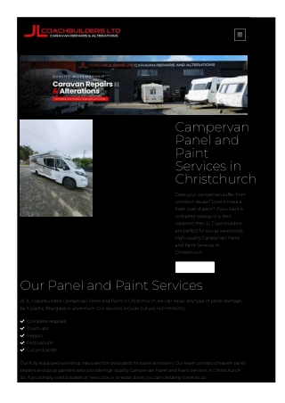 Campervan Panel and Paint in Christchurch  Campervan Panel and Paint Services in Christchurch
