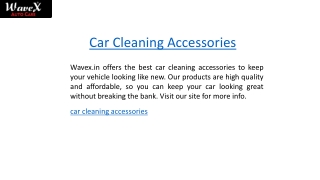 Car Cleaning AcCar Cleaning Accessories | Wavex.incessories  Wavex.in