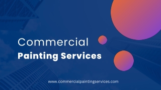 COMMERCIAL PAINTING CONTRACTOR ​​DETROIT MI