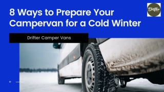 How To Prepare Your Camper Vans for a Cold Winter?