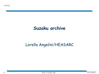 Suzaku archive