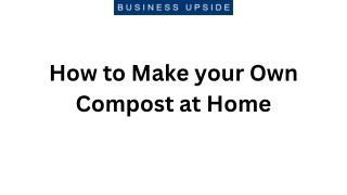 How to Make your Own Compost at Home