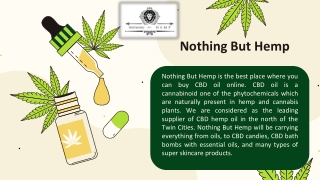 CBD Massage Oil for Sale - Nothingbuthemp.net