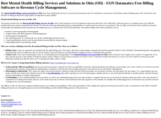 Mental Health Billing Services in Ohio (2)