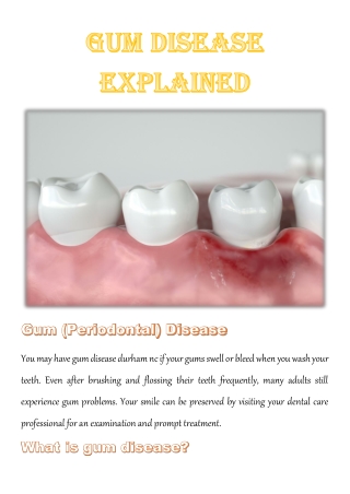 GUM DISEASE EXPLAINED