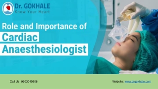 Role and Importance of Cardiac Anaesthesiologist | Dr Gokhale