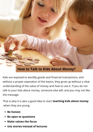 How to Talk to Kids About Money?