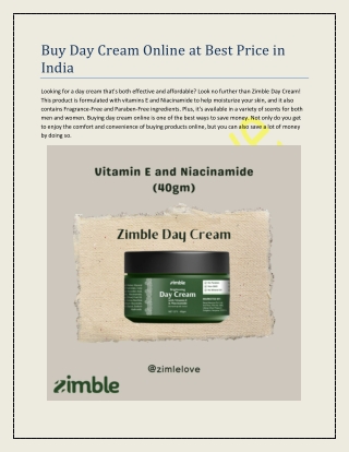 Buy Day Cream Online at Best Price in India