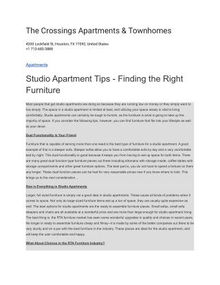 The Crossings Apartments & Townhomes
