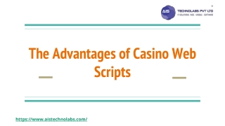 The Advantages of Casino Web Scripts
