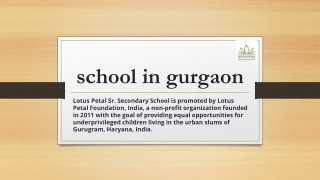 school in gurgaon