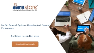 FactSet Research Systems Operating and Financial Performance.