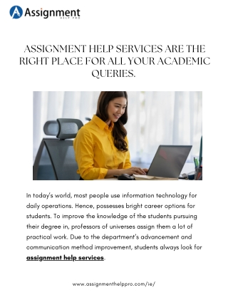Assignment help services