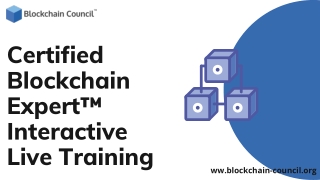 Certified Blockchain Expert™ Interactive Live Training | Blockchain Council