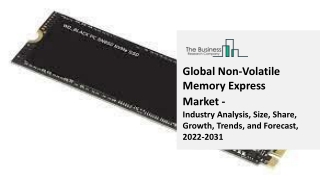 Non-Volatile Memory Express (NVMe) Global Market Report