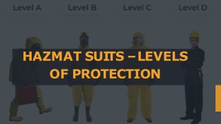 HAZMAT Suits – Levels of Protection