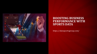 Boosting Business Performance With Sports Data