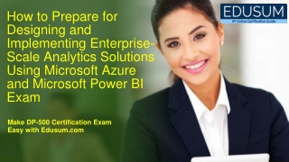 Best Exam Tips and Questions for Microsoft DP-500 Certification Exam