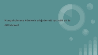 Kungsholmens körskola erbjuder ett nytt sätt att ta ditt körkort