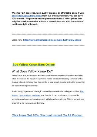 Buy Yellow Xanax Bars online (1)