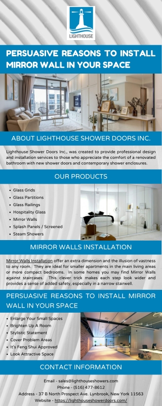 Persuasive Reasons to Install Mirror Wall in Your Space