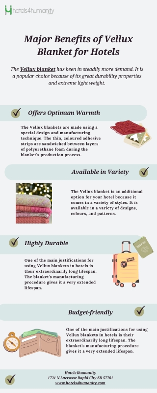 Major Benefits Of Vellux Blanket For Hotels