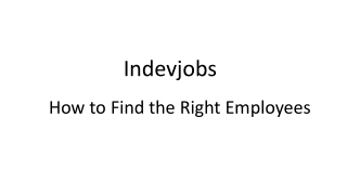 How to Find the Right Employees