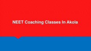NEET Coaching Classes In Akola