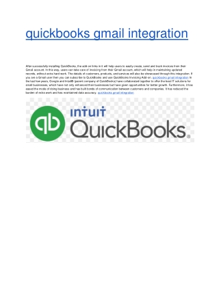 quickbooks gmail integration