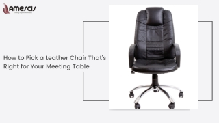 How to Pick a Leather Chair That's Right for Your Meeting Table .