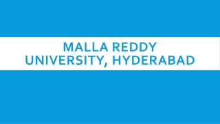 Malla Reddy University, Hyderabad