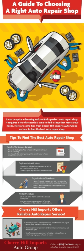 A Guide To Choosing A Right Auto Repair Shop