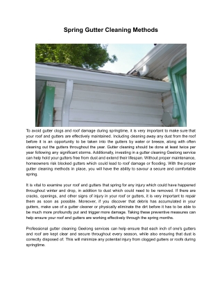 Best Roof Gutter Cleaning Geelong
