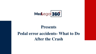 Pedal Error Accidents- Your claim after the crash