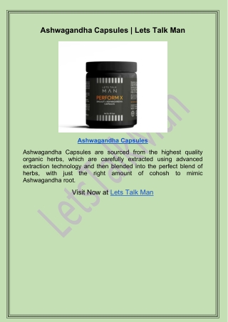 Ashwagandha Capsules
