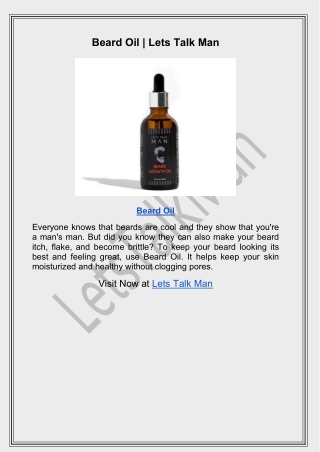 Beard Oil