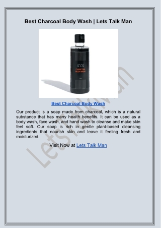 Best Charcoal Body Wash
