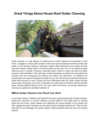 Regal Gutter Cleaning Ballarat Services