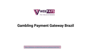 Gambling Payment Gateway Brazil