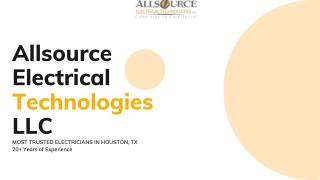 Find Houston Electricians — Allsource Electrical